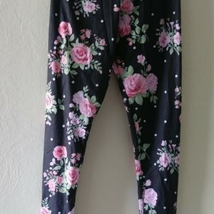 NewWTags Floral Leggings Jr'sSzMEDIUM